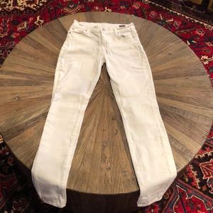 7 for all Mankind white skinny jeans